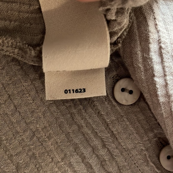 NWOT Soft Surroundings Petites Oceo Gauze Wide-Leg Pants Pebble Taupe PL - Picture 6 of 7